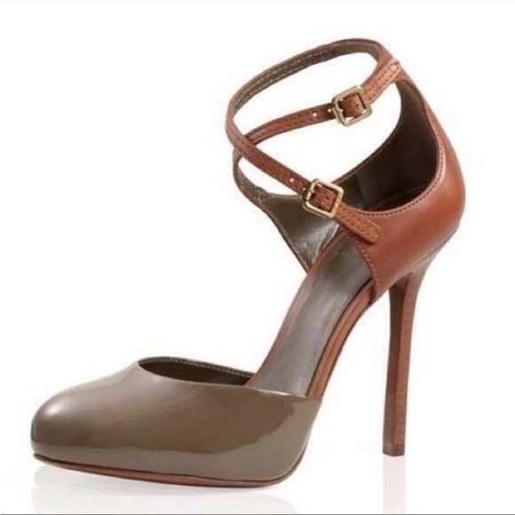 Tory Burch Shoes - Tory Burch Lolita Patent Leather Ankle Strap Pumps size 9